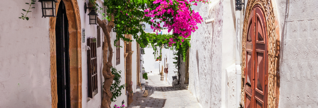 Rijden In En Rond Rhodos